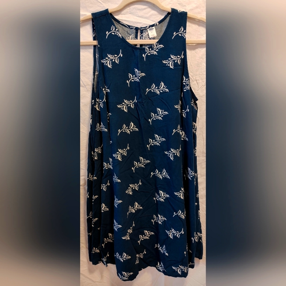 Blue Summer Dress Old Navy Medium